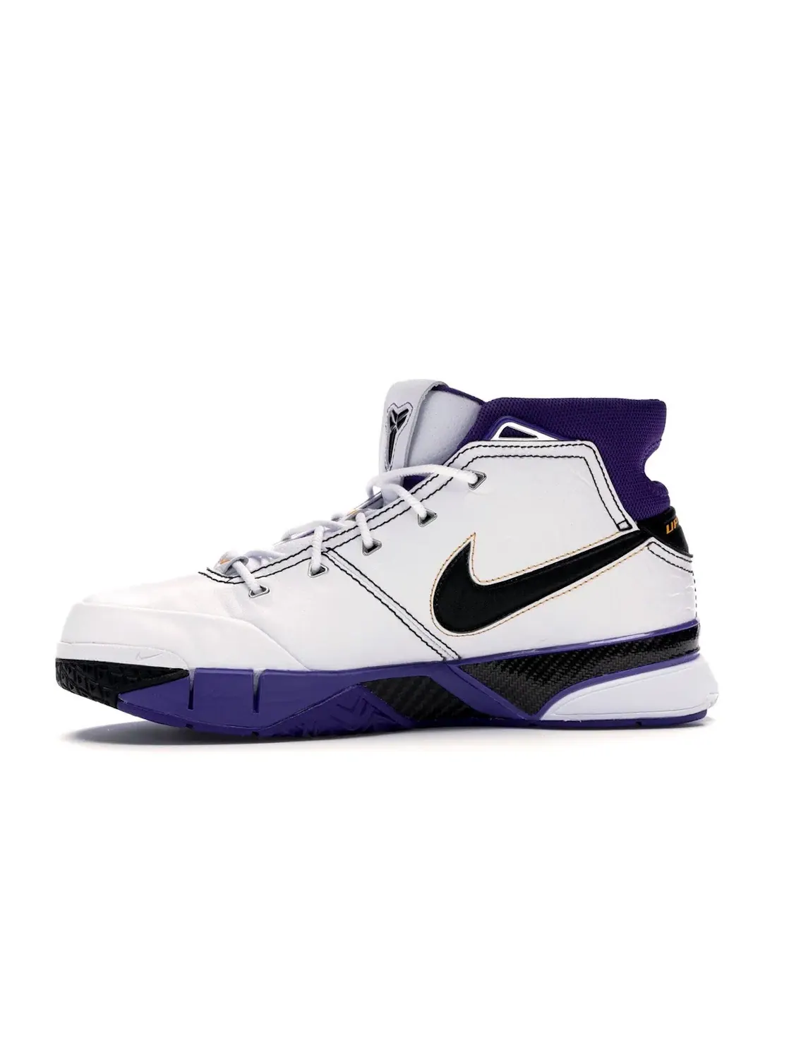 Мужские кроссовки для баскетбола Nike Kobe 1 Protro — изображение 3 из 4, белый/черный-фиолетовый