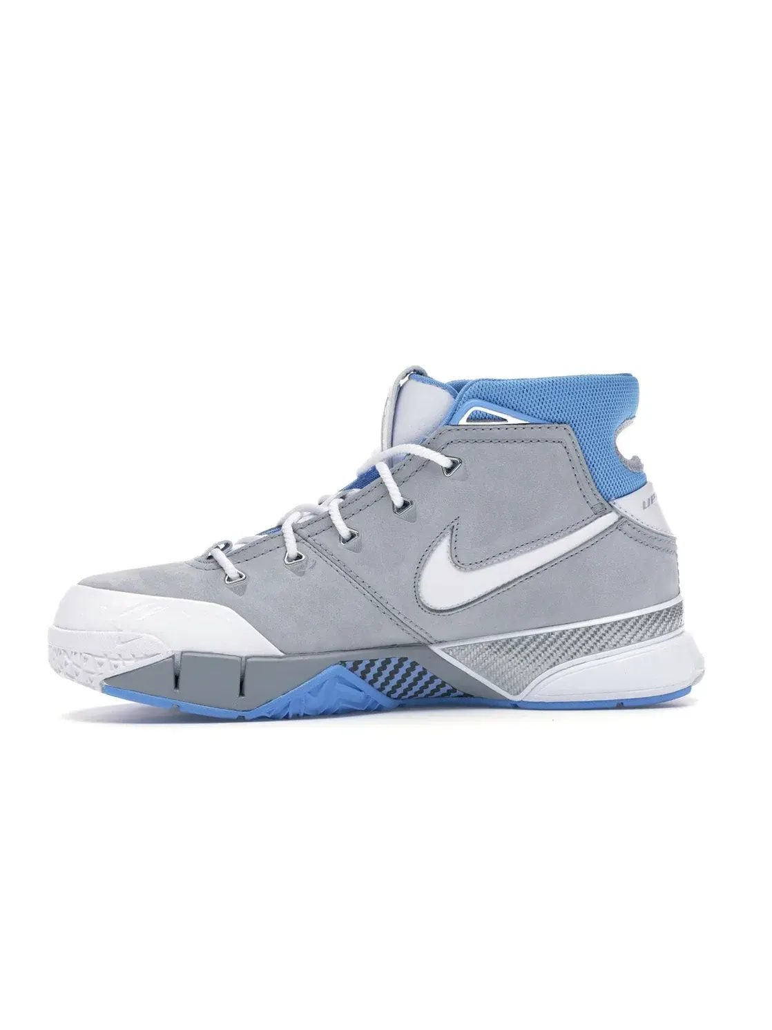 Мужские кроссовки для баскетбола с ретро-дизайном Nike Kobe 1 Protro — изображение 3 из 4, серый/белый-синий