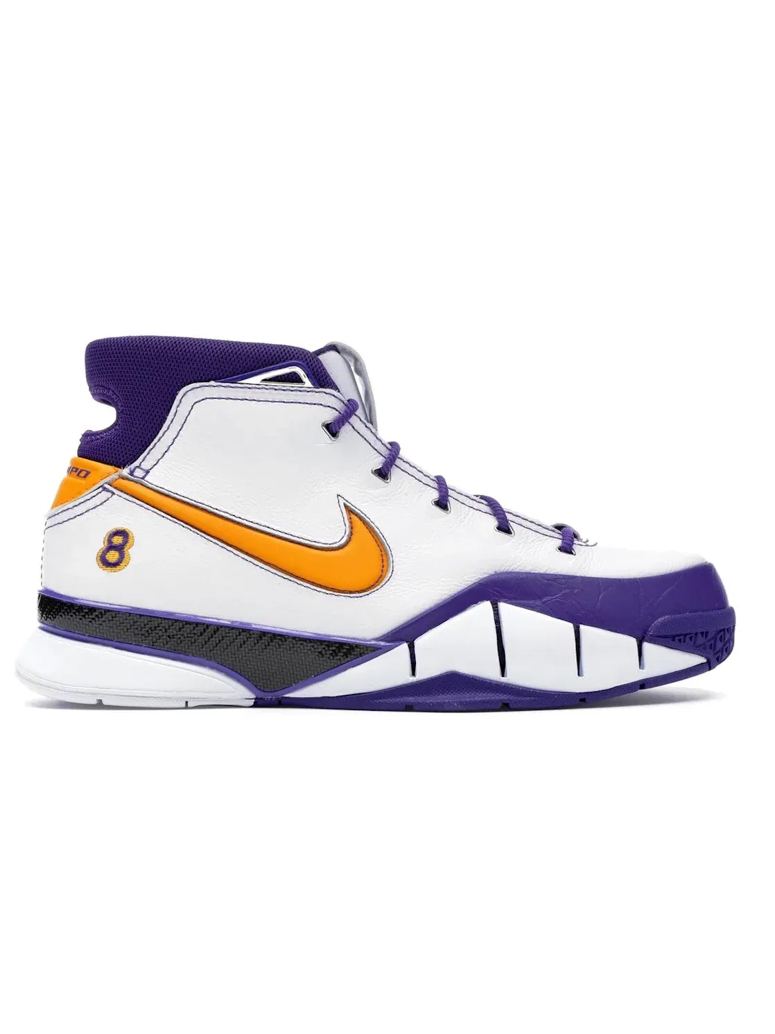 Мужские кроссовки для баскетбола с дизайном Think 16 Nike Kobe 1 Protro — изображение 1 из 4, белый фиолетовый