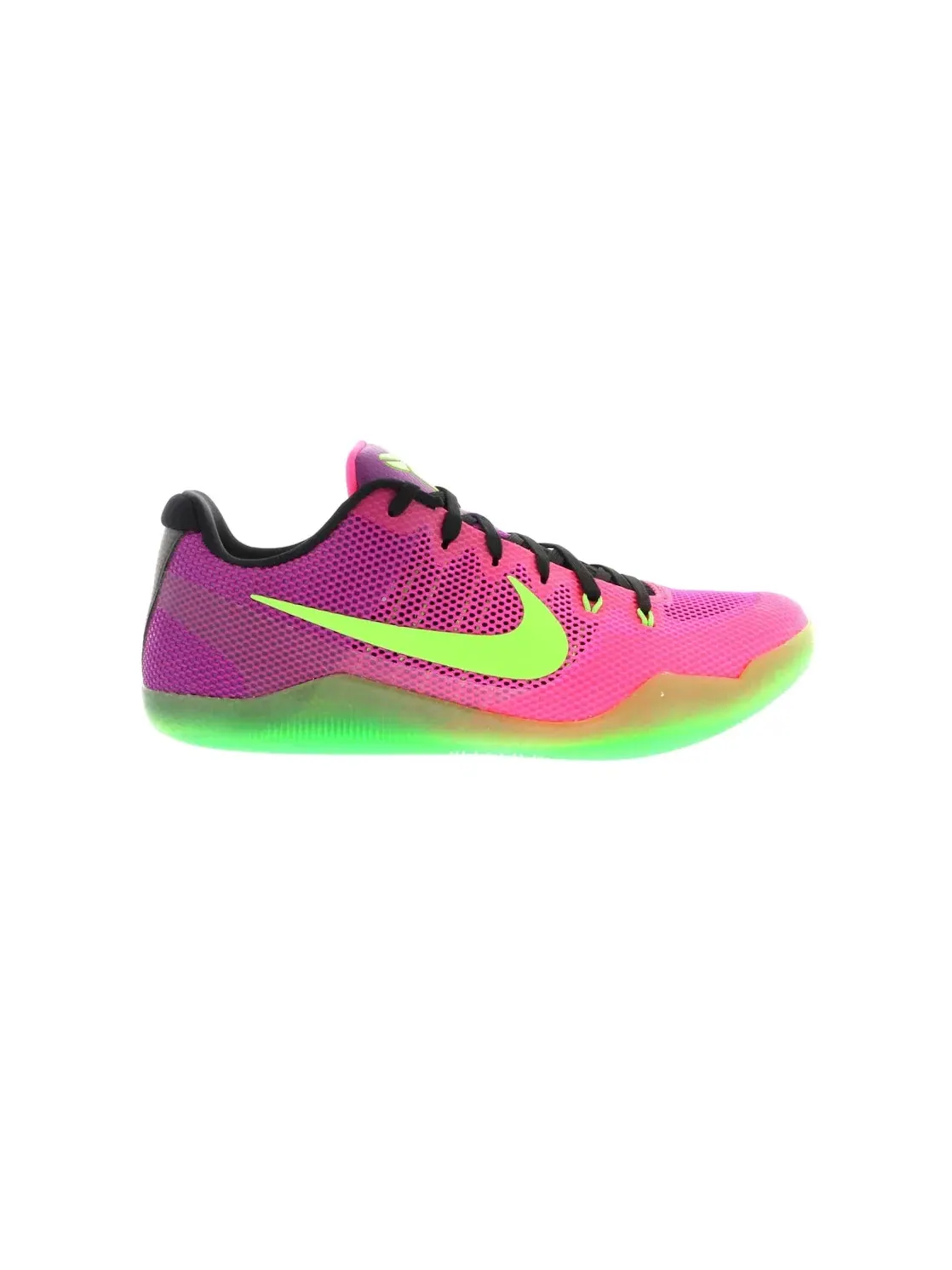 Мужские баскетбольные кроссовки с низким верхом Nike Kobe 11 EM Low Mambacurial — изображение 1 из 4, розовый/зеленый-красный