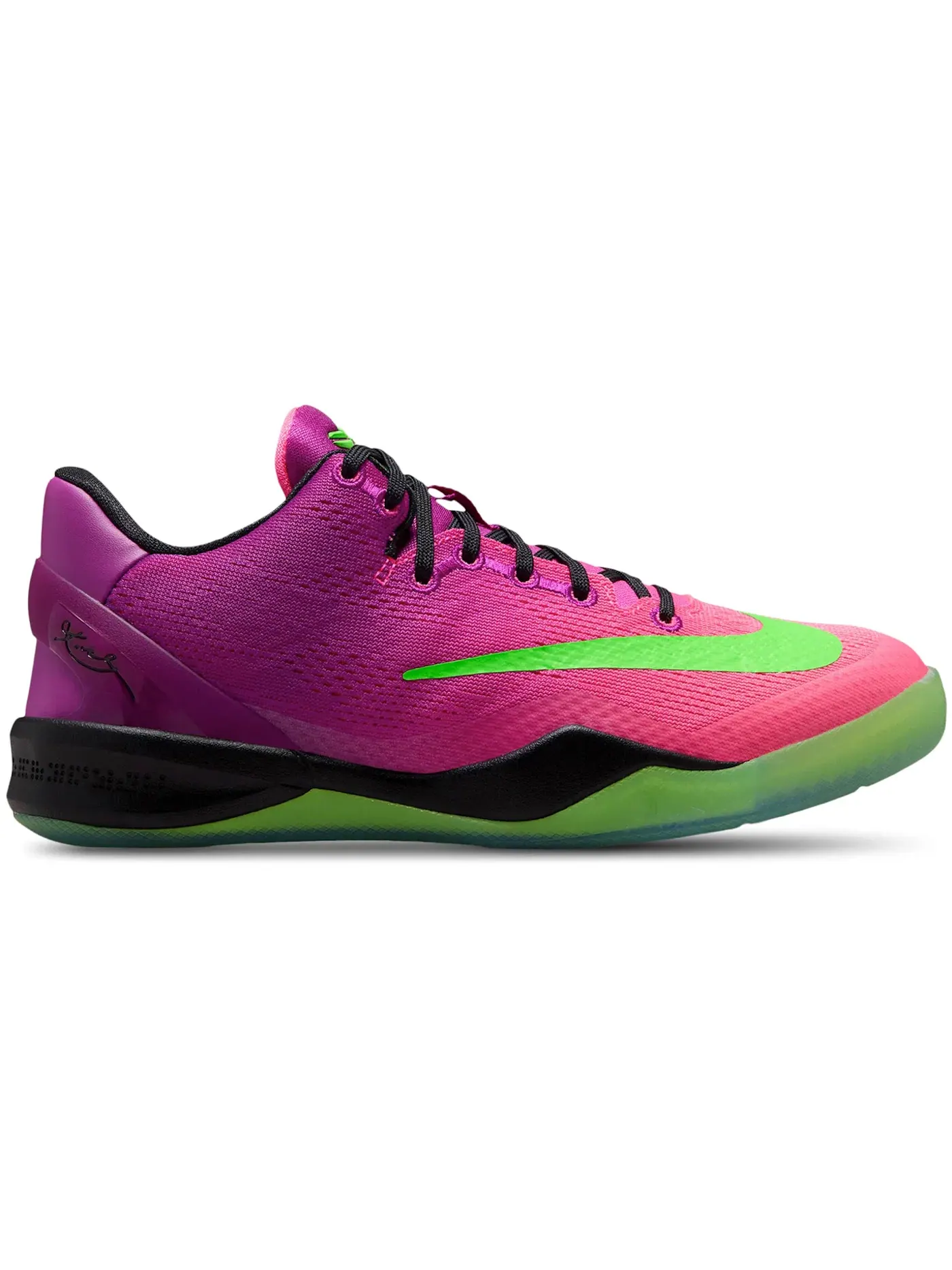 Детские кроссовки для мальчиков с принтом Nike Kobe 8 Nike — изображение 1 из 1, красный/зеленый/розовый