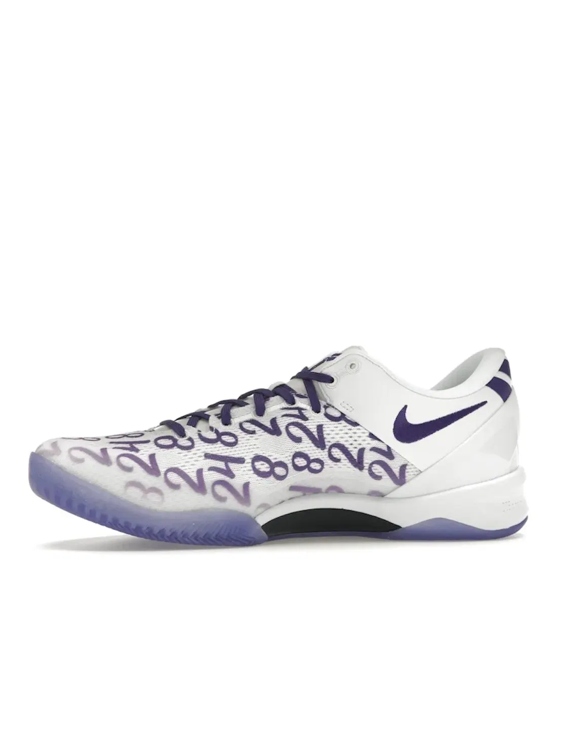 Мужские кроссовки для баскетбола Nike Kobe 8 Protro — изображение 3 из 4, белый/фиолетовый/белый