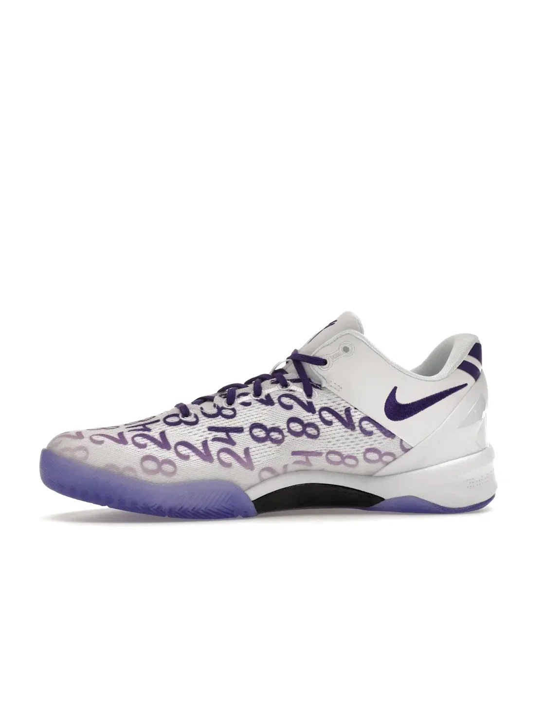 Детские кроссовки для баскетбола Nike Kobe 8 Protro — изображение 3 из 4, белый/фиолетовый/белый