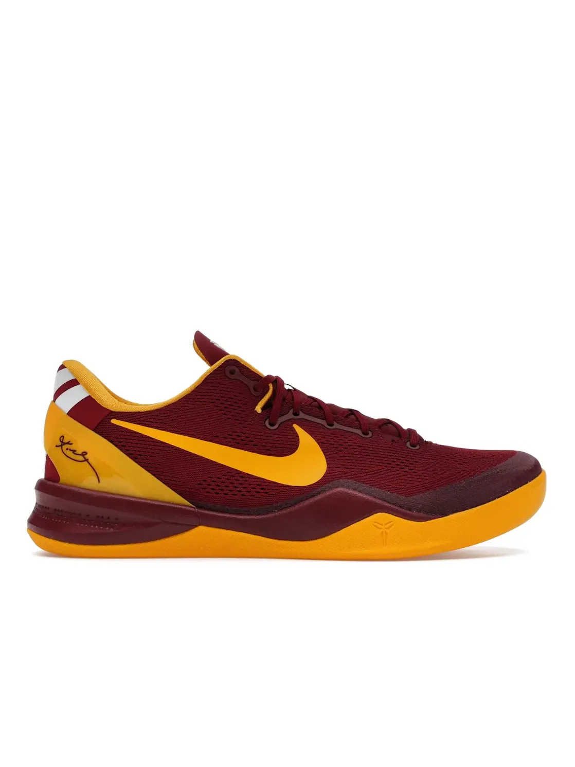 Мужские кроссовки для баскетбола Nike Kobe 8 Protro — изображение 1 из 4, красный/золотистый