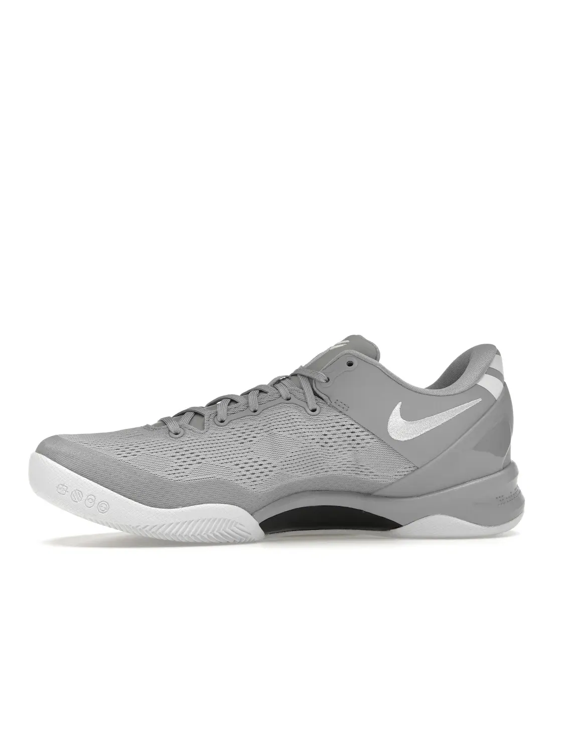 Мужские кроссовки для баскетбола с улучшенной амортизацией Nike Kobe 8 Protro Nike — изображение 3 из 4, серый/белый-серый