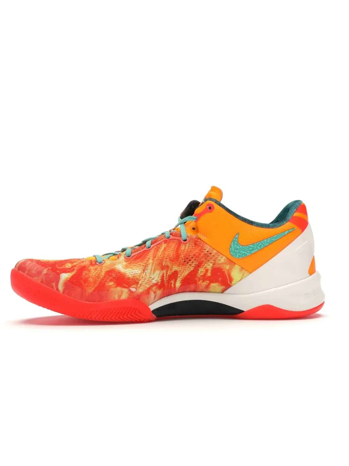 Мужские кроссовки с ярким дизайном Nike Kobe 8 Nike, Bright Citrus/Sport Turquoise-Total Crimson — изображение 3 из 4