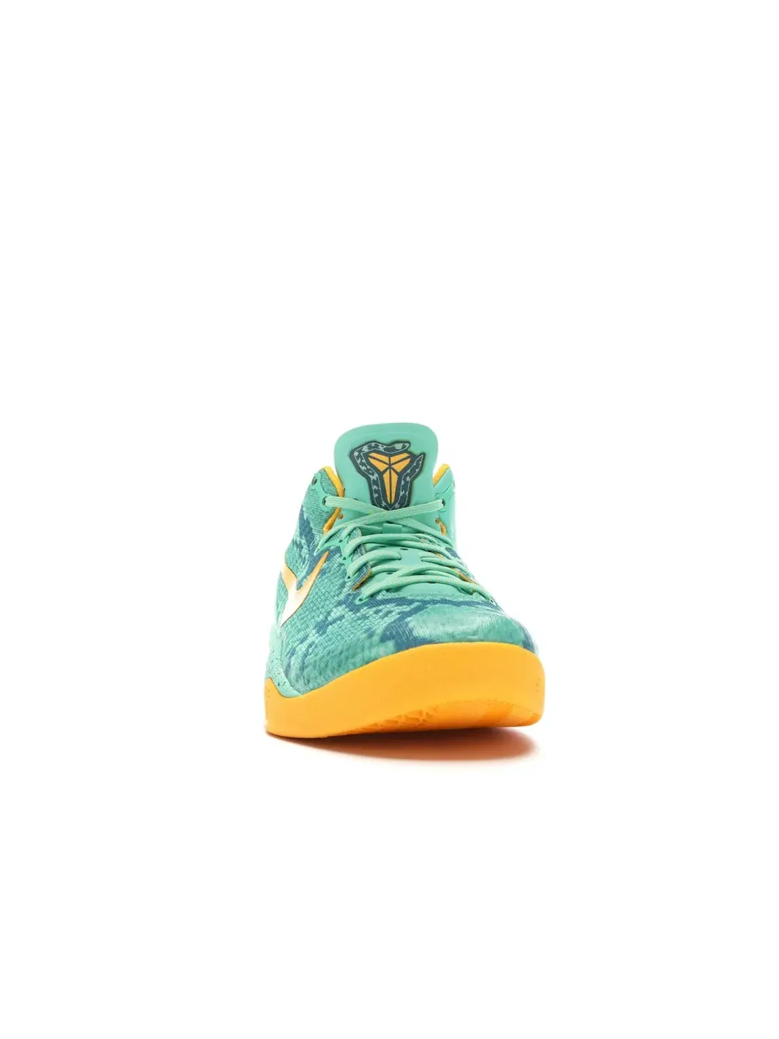 Мужские кроссовки с контрастными вставками Nike Kobe 8 System — изображение 2 из 4, зеленый/оранжевый
