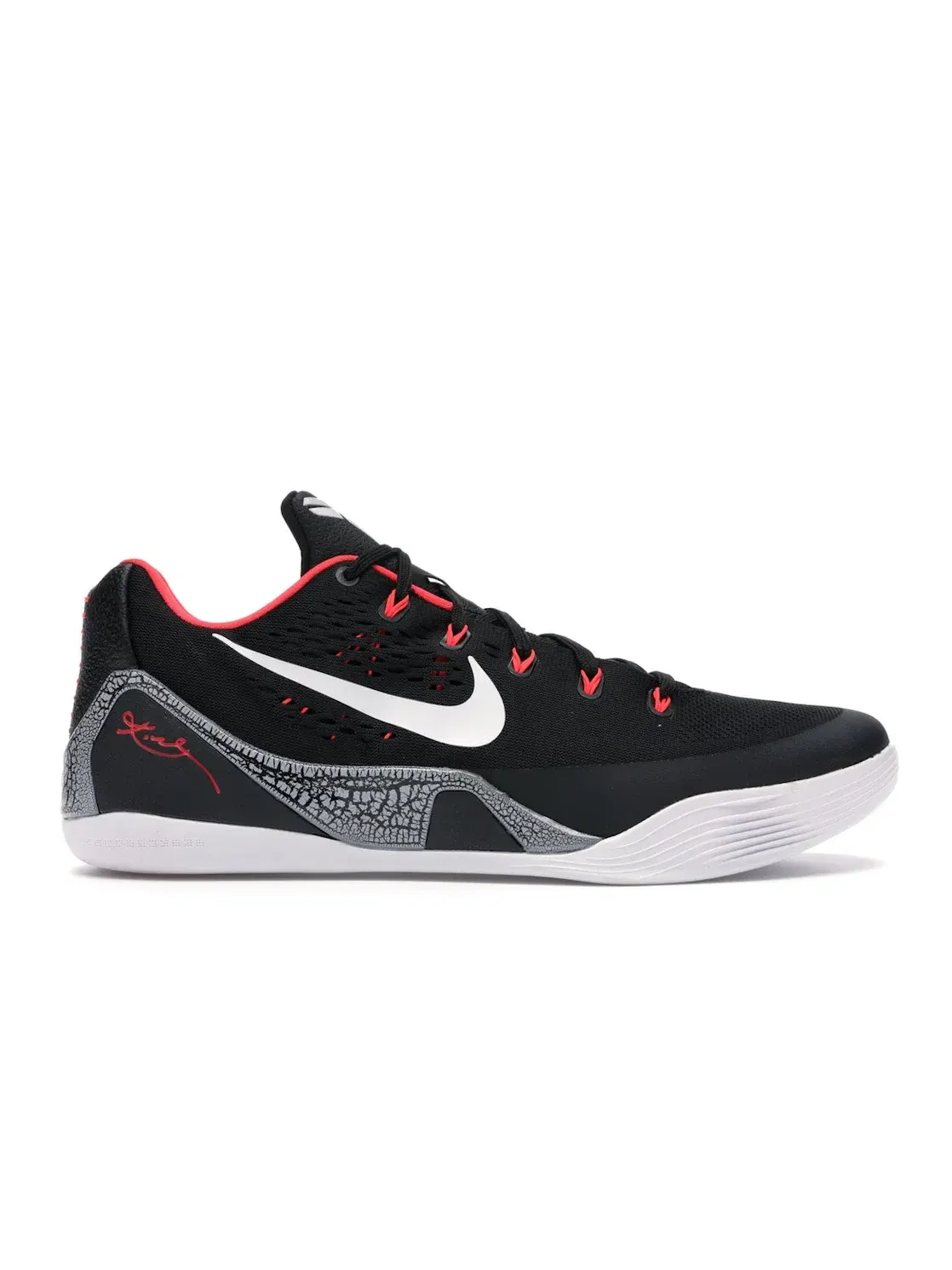 Мужские кроссовки для баскетбола Nike Kobe 9 EM Low — изображение 1 из 4, черный/белый--серый