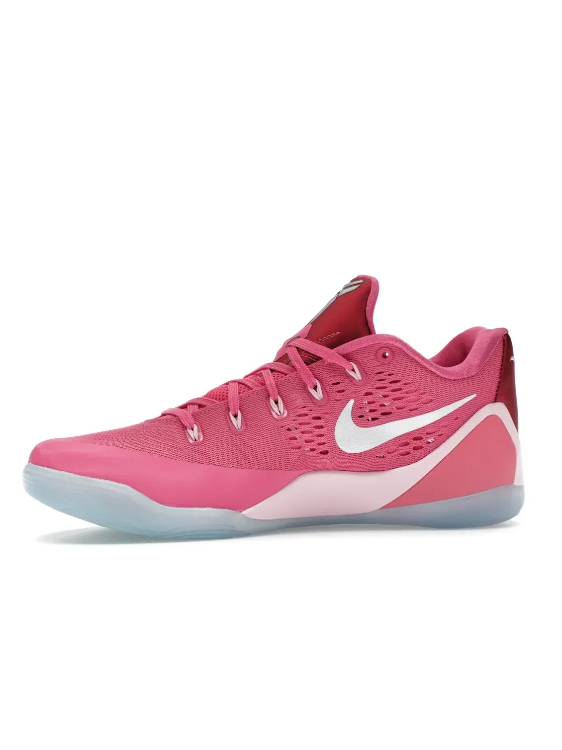 Мужские кроссовки с дизайном Kay Yow Think Pink Nike Kobe 9 EM Low Protro — изображение 3 из 4, белый/розовый