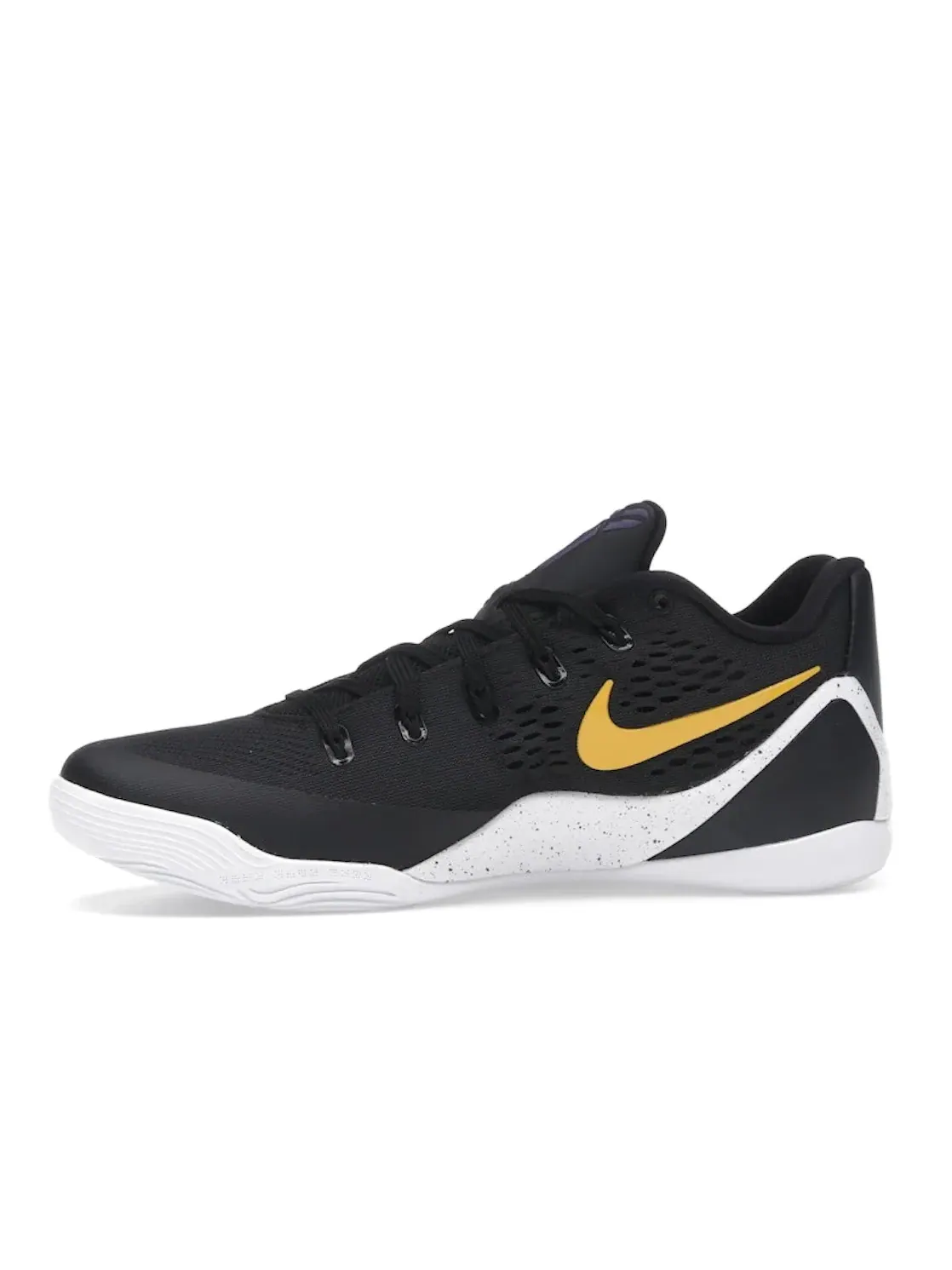 Мужские кроссовки баскетбольные Nike Kobe 9 EM Low Protro TB — изображение 3 из 4, черный/золотистый/белый