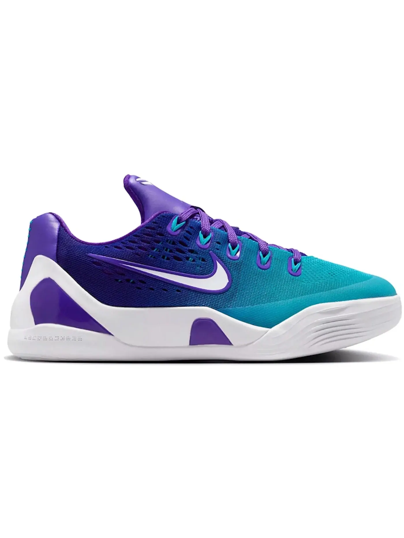 Детские кроссовки для баскетбола Nike Kobe 9 Low EM — изображение 1 из 1, фиолетовый/синий/белый