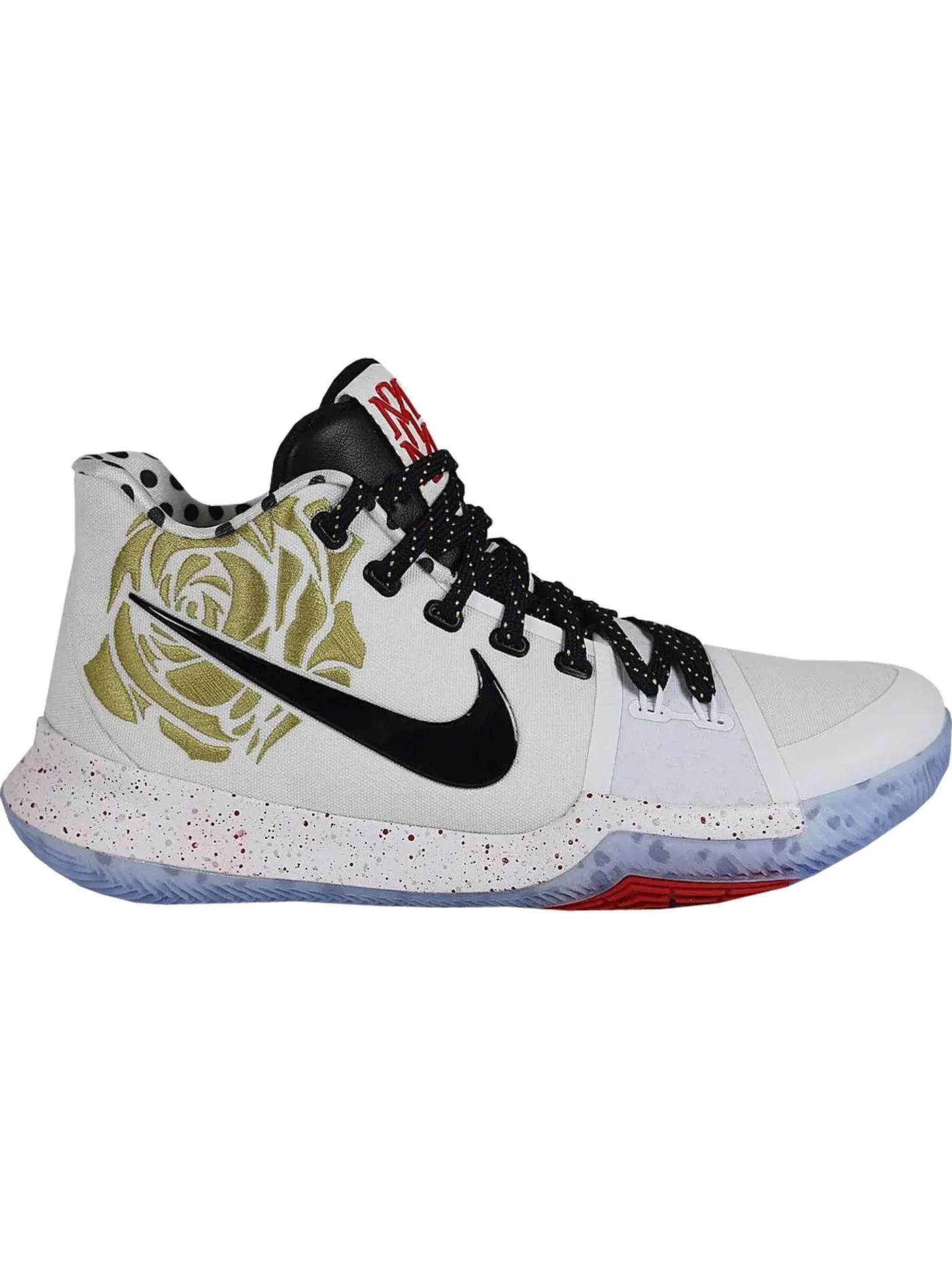 Мужские кроссовки баскетбольные Nike Kyrie 3 — изображение 1 из 1, белый/черный-красный