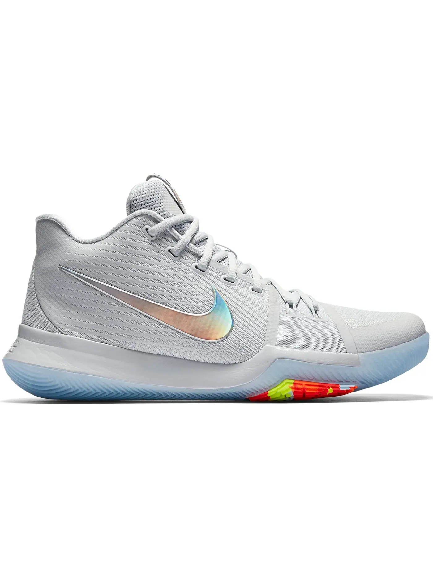 Мужские кроссовки для баскетбола Nike Kyrie 3 — изображение 1 из 1, платиновый/мульти