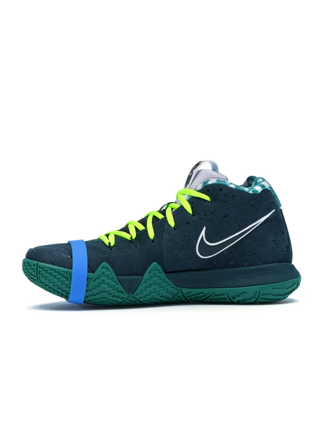 Мужские кроссовки для баскетбола Nike Kyrie 4 — изображение 3 из 4, глубокий/белый-зеленый
