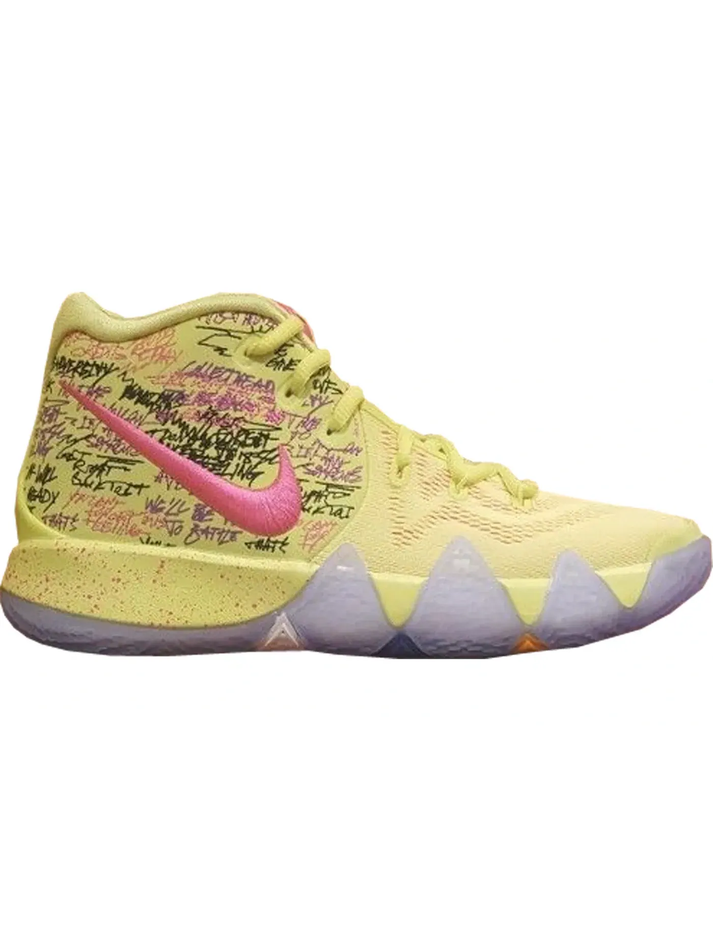 Детские кроссовки для баскетбола с ярким принтом Nike Kyrie 4 Confetti GS Nike — изображение 1 из 1, мульти