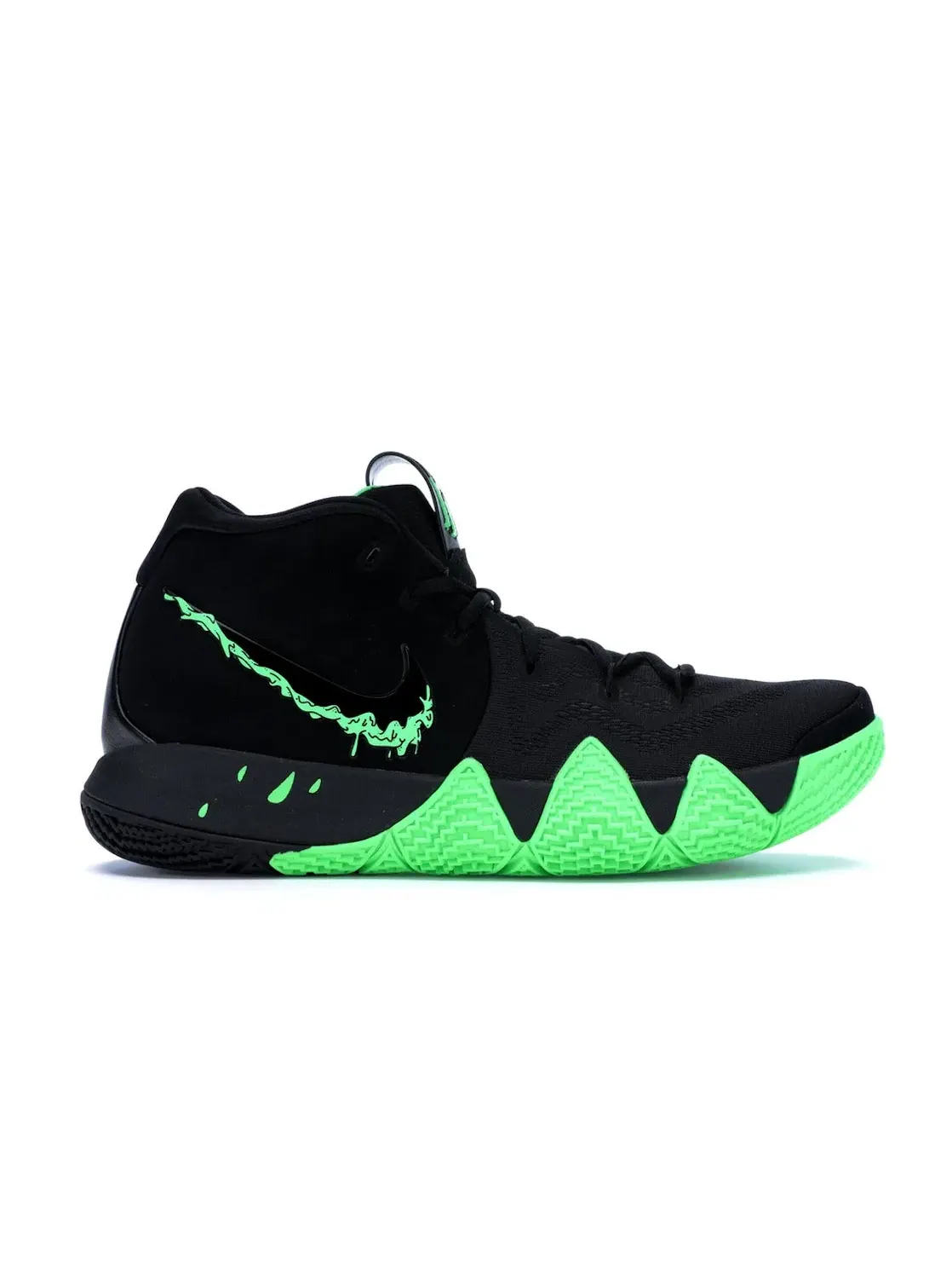 Мужские кроссовки для баскетбола с принтом Nike Kyrie 4 — изображение 1 из 4, черный/зеленый
