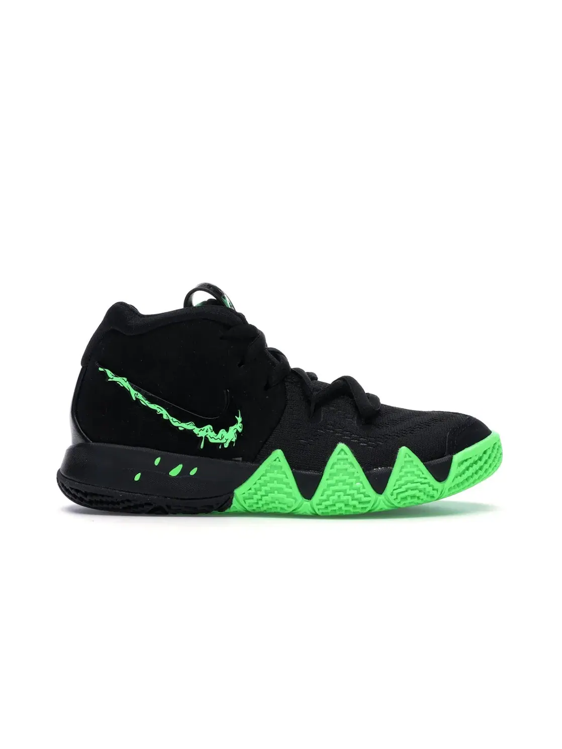 Детские баскетбольные кроссовки с высоким голенищем Nike Kyrie 4 — изображение 1 из 4, черный/зеленый