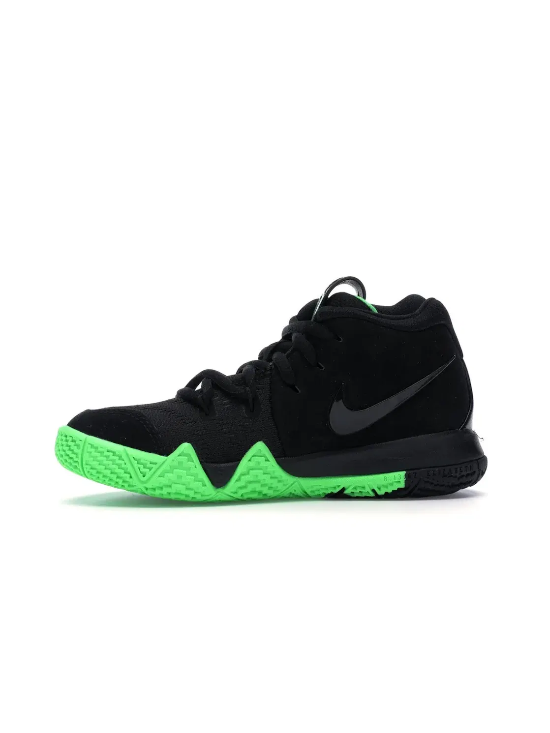 Детские баскетбольные кроссовки с высоким голенищем Nike Kyrie 4 — изображение 3 из 4, черный/зеленый