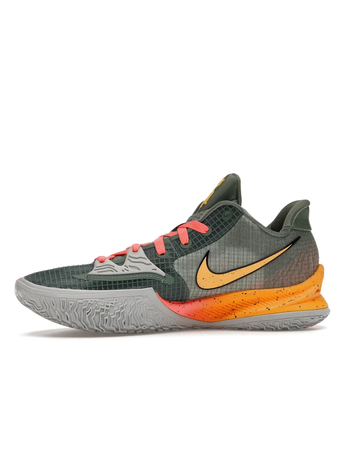 Мужские баскетбольные кроссовки Nike Kyrie 4 Low — изображение 3 из 4, зеленый/яркий-оранжевый