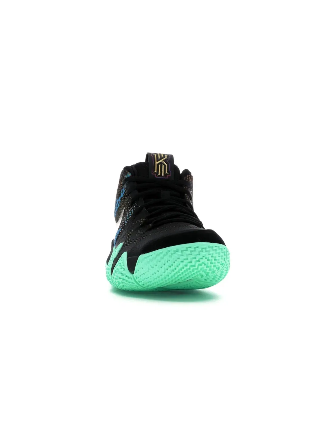 Мужские кроссовки баскетбольные с принтом Nike Kyrie 4 Mamba Mentality от Nike — изображение 2 из 4, черный/желтый-фиолетовый