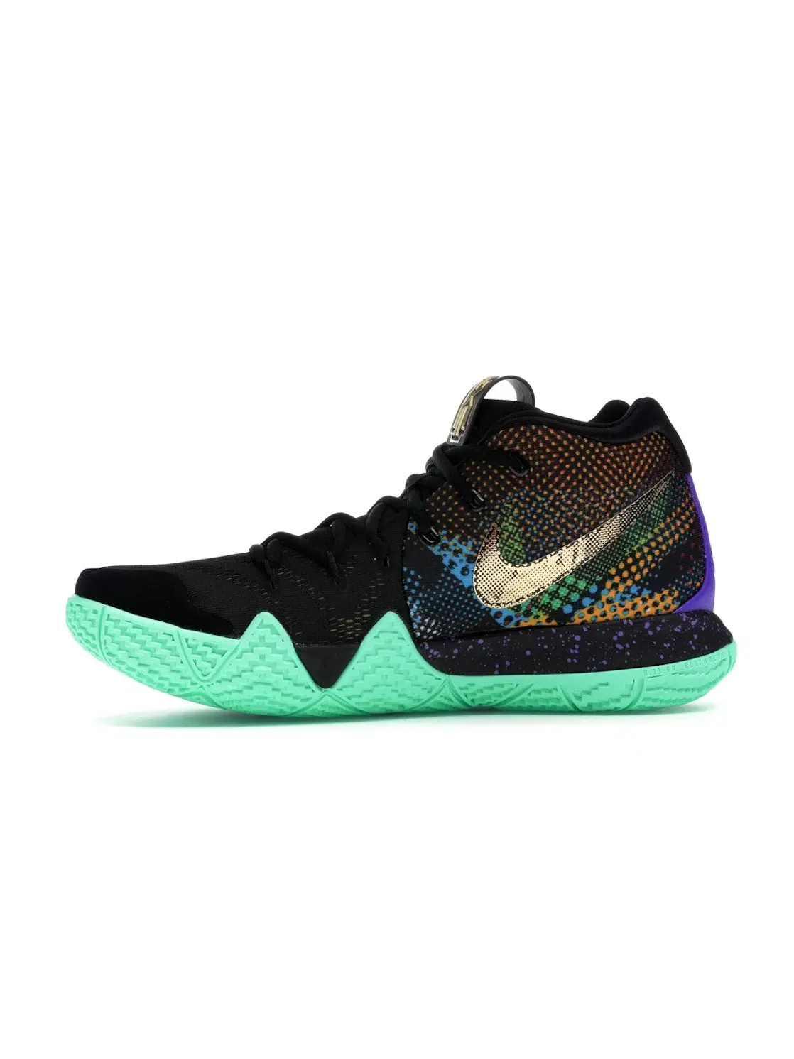 Мужские кроссовки баскетбольные с принтом Nike Kyrie 4 Mamba Mentality от Nike — изображение 3 из 4, черный/желтый-фиолетовый