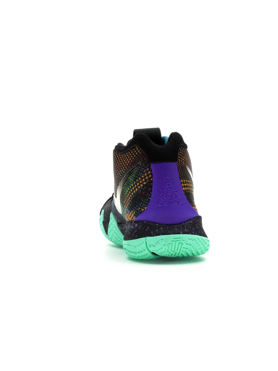 Мужские кроссовки баскетбольные с принтом Nike Kyrie 4 Mamba Mentality от Nike — изображение 4 из 4, черный/желтый-фиолетовый