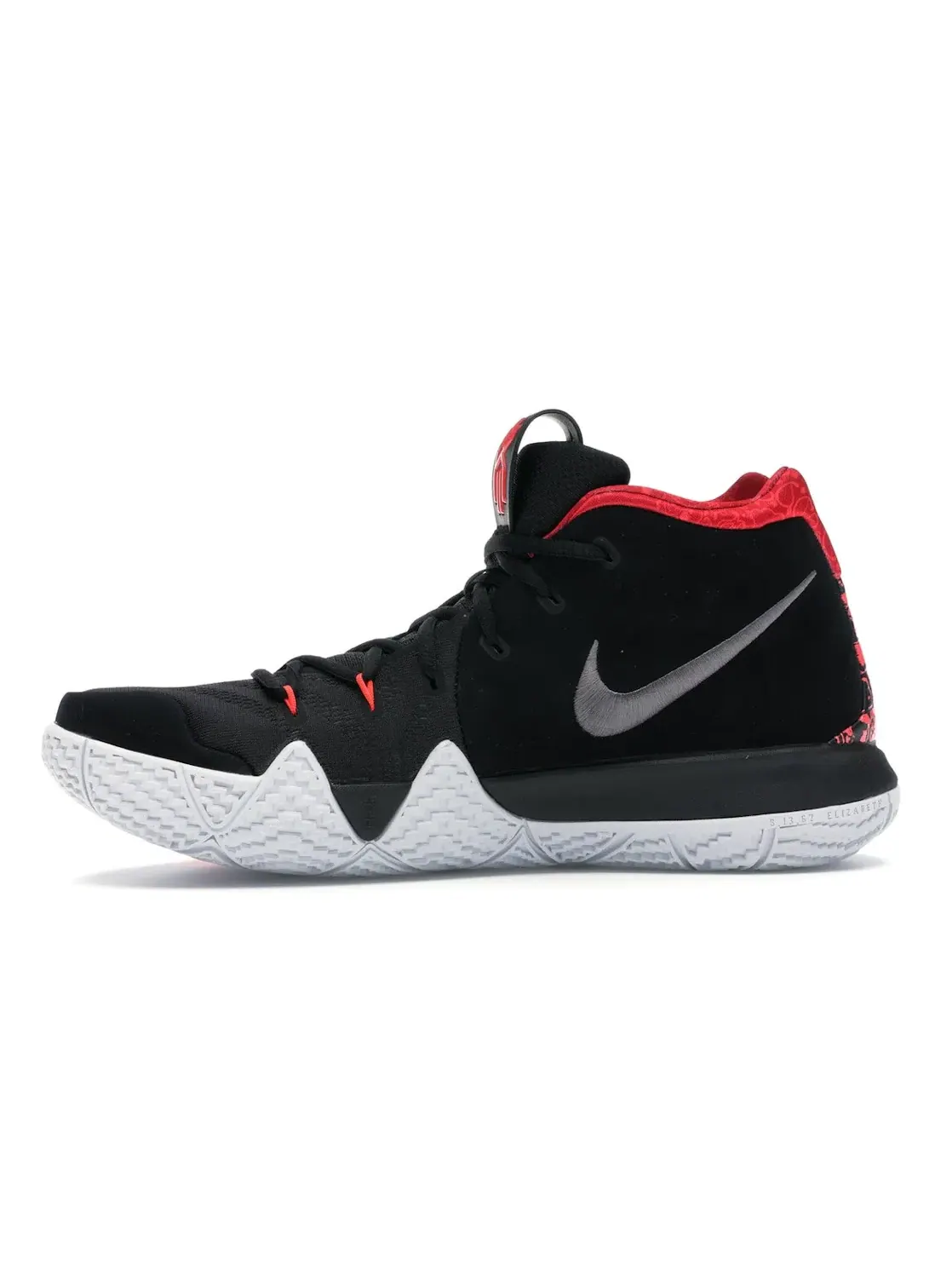 Мужские баскетбольные кроссовки с кросс-ремешком Nike Kyrie 4 — изображение 3 из 4, черный/-красный