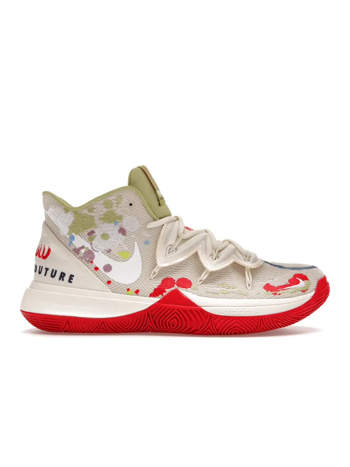 Мужские кроссовки для баскетбола Nike Kyrie 5 — изображение 1 из 4, светлый/зеленый-красный