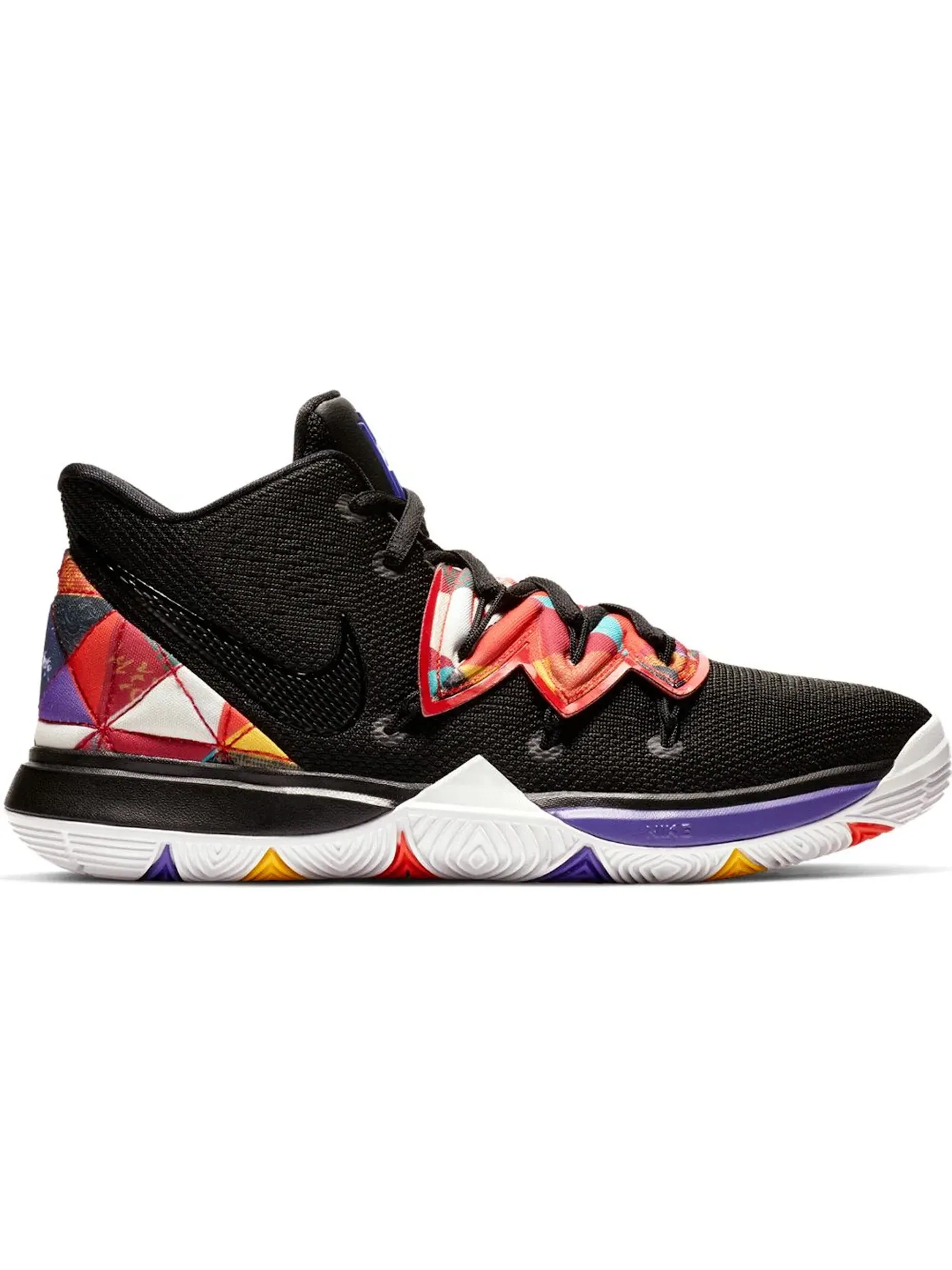 Детские кроссовки для баскетбола Nike Kyrie 5 Nike — изображение 1 из 1, черный/белый-черный