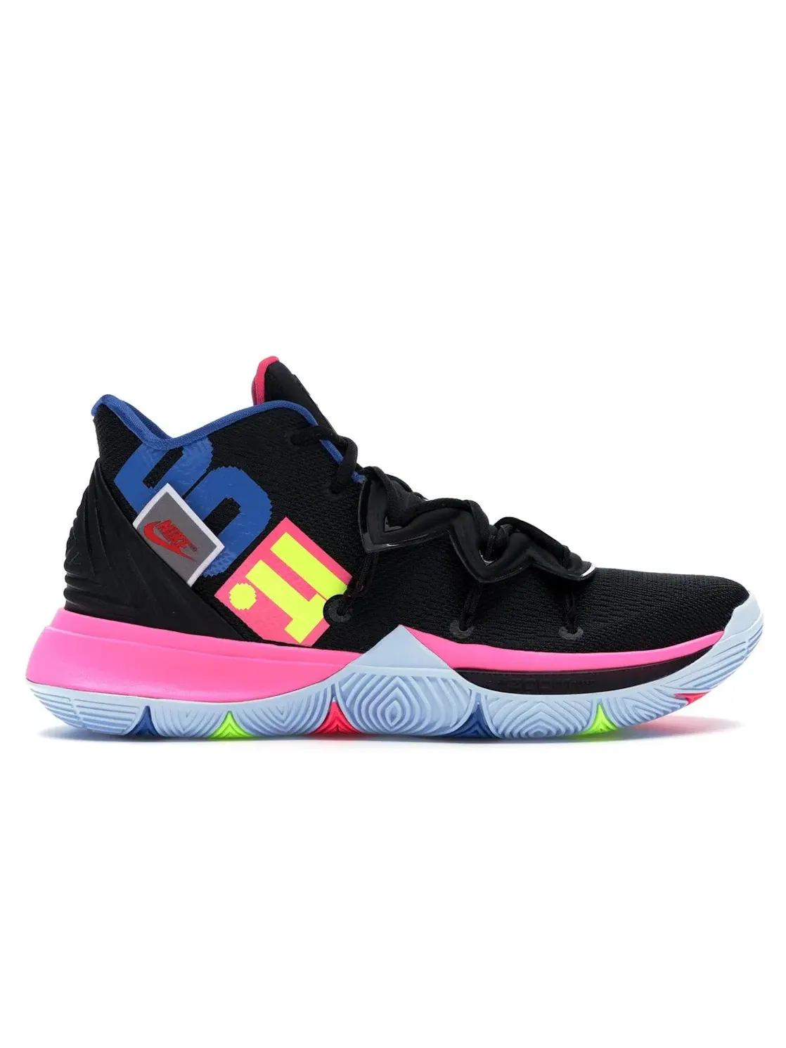 Мужские баскетбольные кроссовки с подошвой Zoom Nike Kyrie 5 Nike — изображение 1 из 4, черный/-розовый