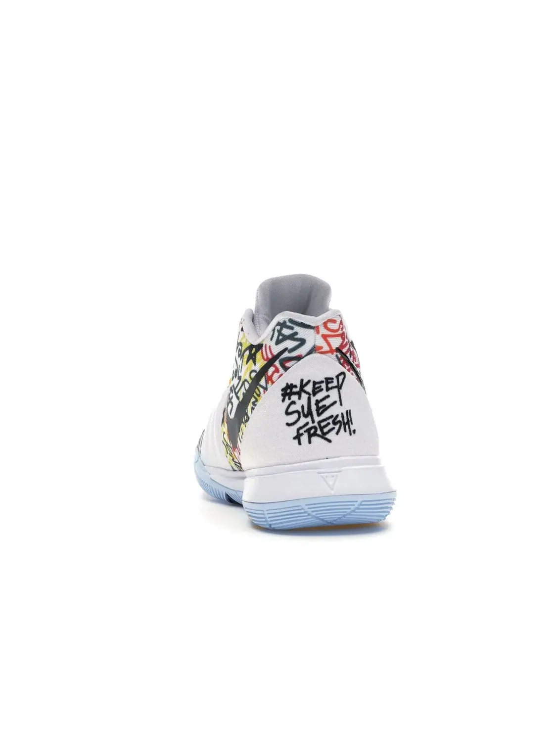Детские кроссовки для девочек с принтом Nike Kyrie 5 — изображение 4 из 4, белый/мульти