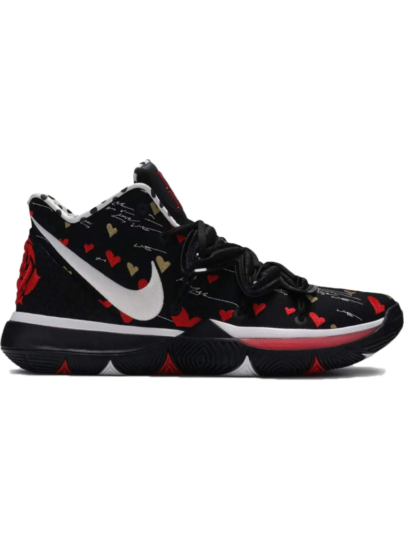 Мужские кроссовки для баскетбола Nike Kyrie 5 — изображение 1 из 1, черный/красный-белый