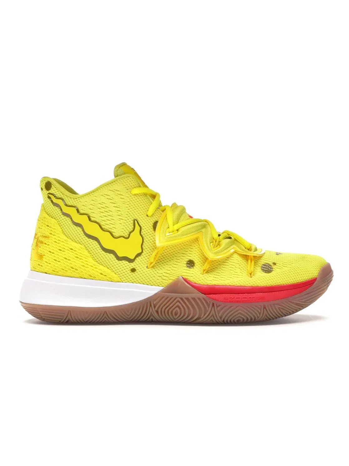 Мужские кроссовки с принтом SpongeBob SquarePants Nike Kyrie 5 — изображение 1 из 4, желтый