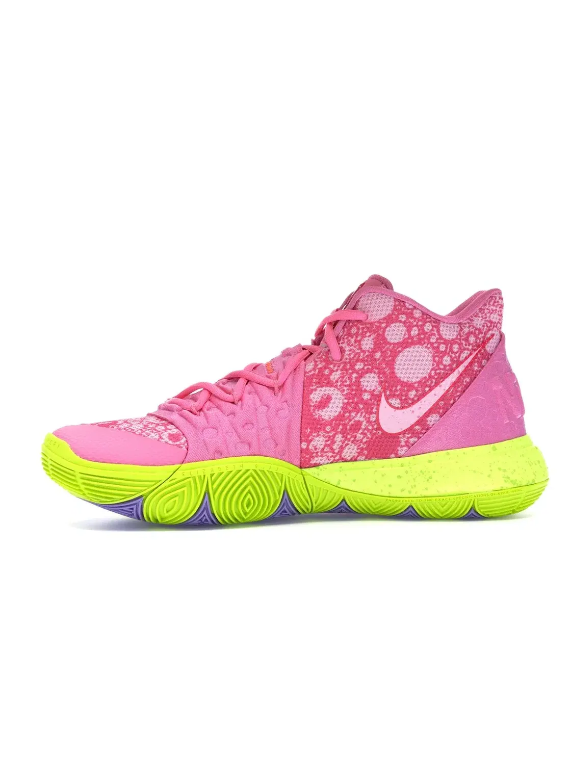 Мужские кроссовки с принтом Nike Kyrie 5 Patrick Star Nike — изображение 3 из 4, розовый красный