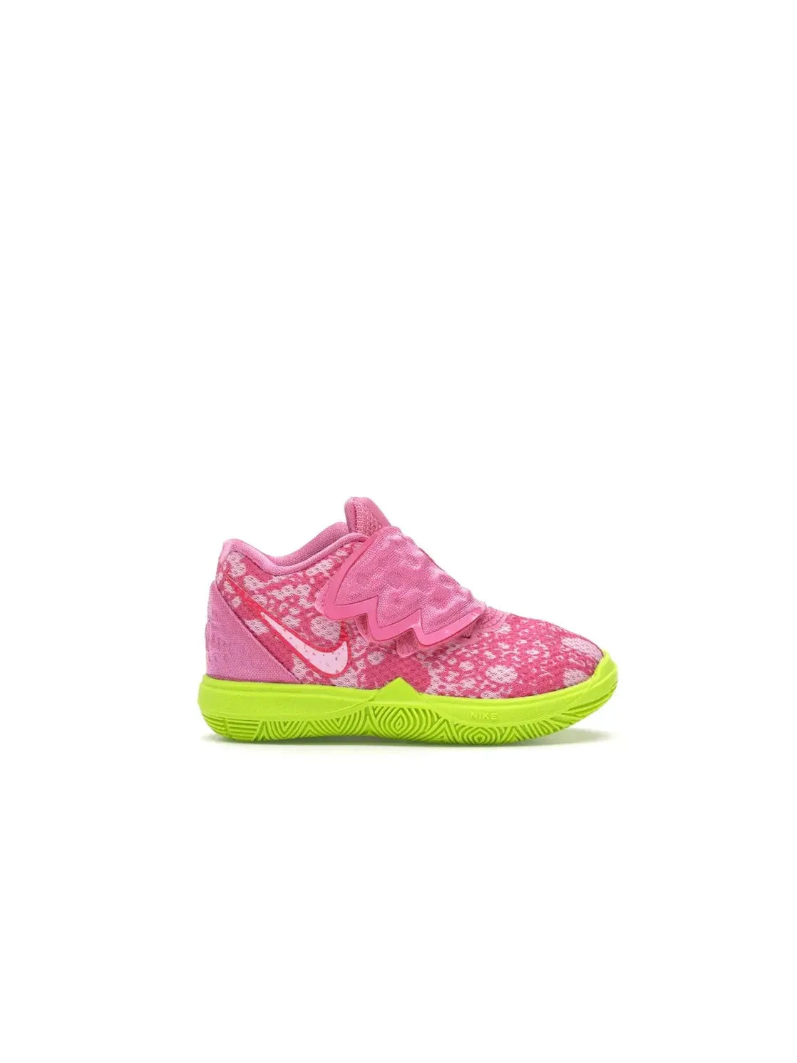 Детские кроссовки для мальчиков с дизайном Nike Kyrie 5 Spongebob Patrick Nike — изображение 1 из 4, розовый/красный