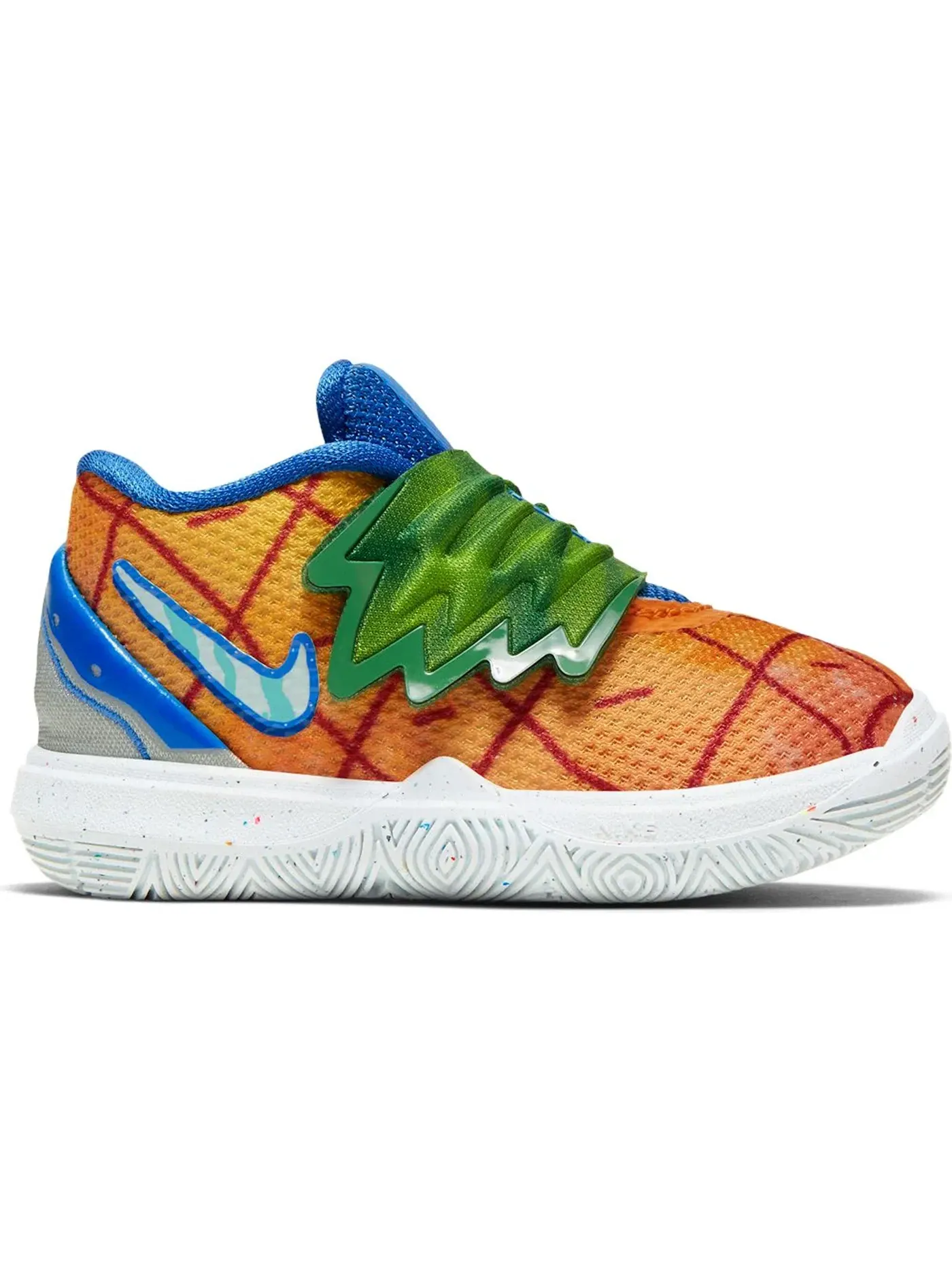 Детские кроссовки для мальчиков с принтом Nike Kyrie 5 Spongebob Pineapple House TD от Nike — изображение 1 из 1, оранжевый