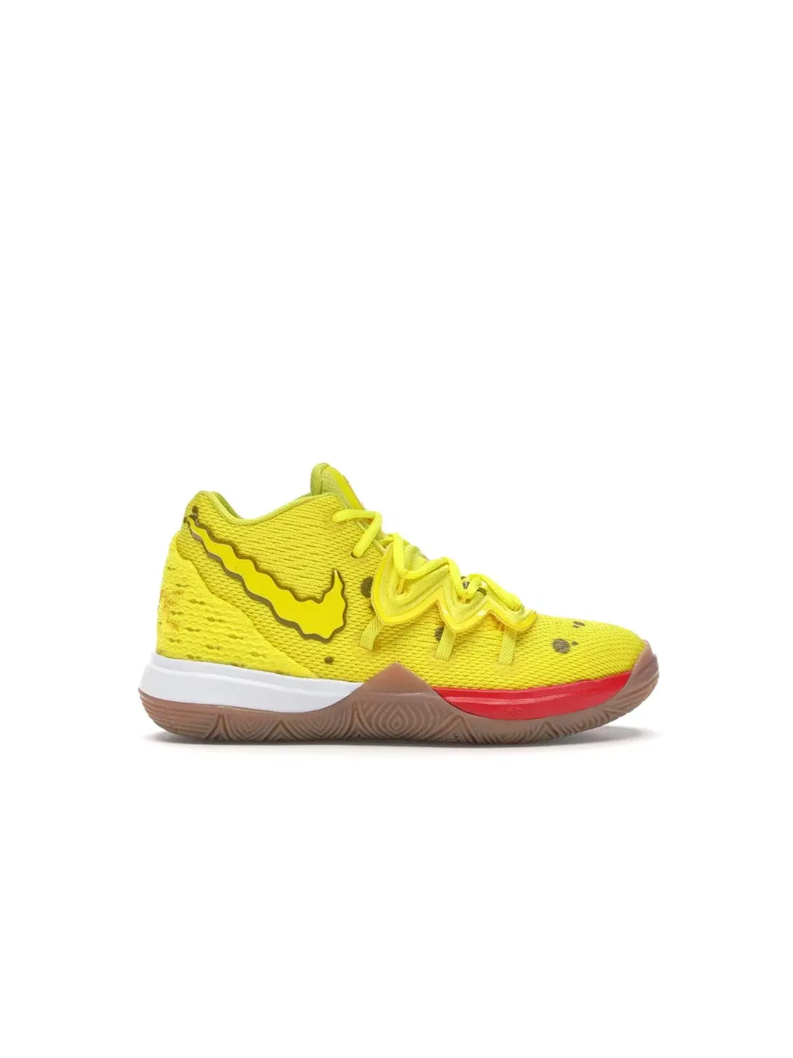 Детские баскетбольные кроссовки с принтом Nike Kyrie 5 Spongebob PS Nike — изображение 1 из 4, желтый/желтый