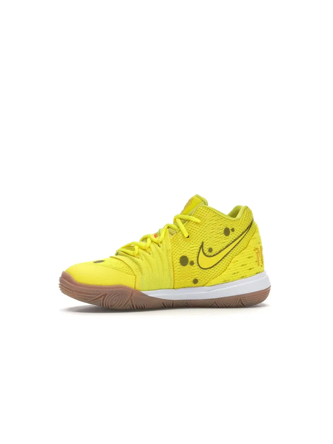 Детские баскетбольные кроссовки с принтом Nike Kyrie 5 Spongebob PS Nike — изображение 3 из 4, желтый/желтый