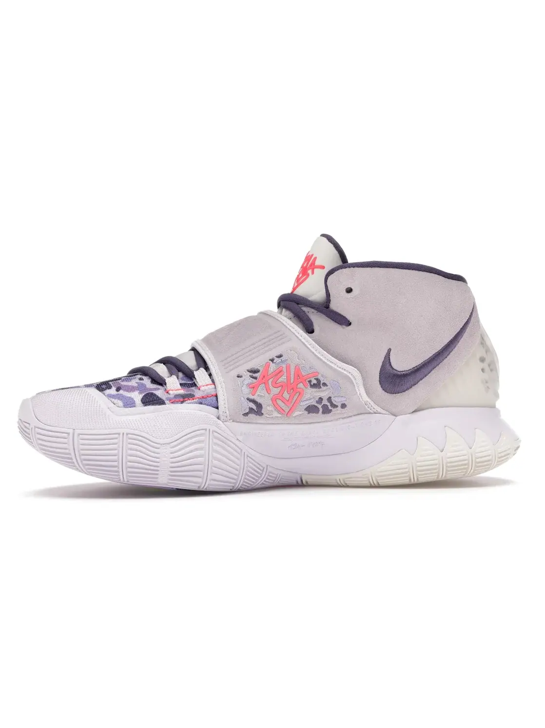 Мужские кроссовки для баскетбола с технологией Zoom Air Nike Kyrie 6 — изображение 3 из 4, серый/фиолетовый-яркий