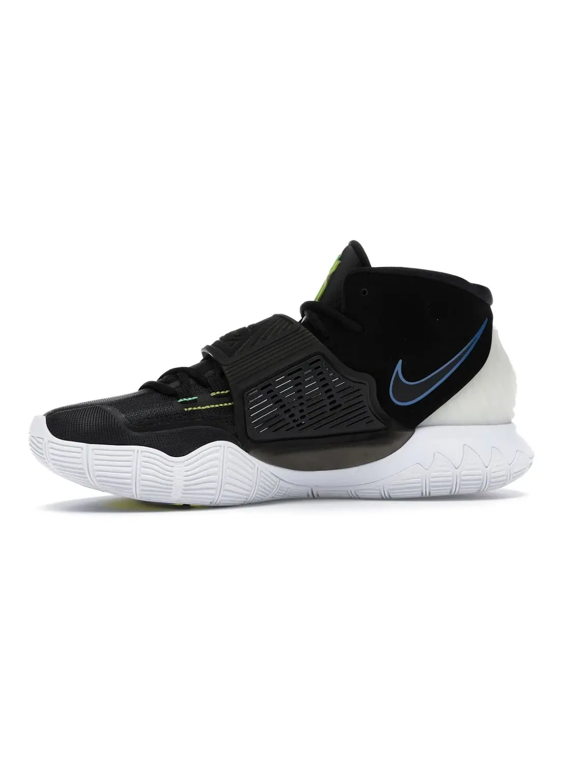 Мужские кроссовки для баскетбола Nike Kyrie 6 — изображение 3 из 4, черный/белый--желтый