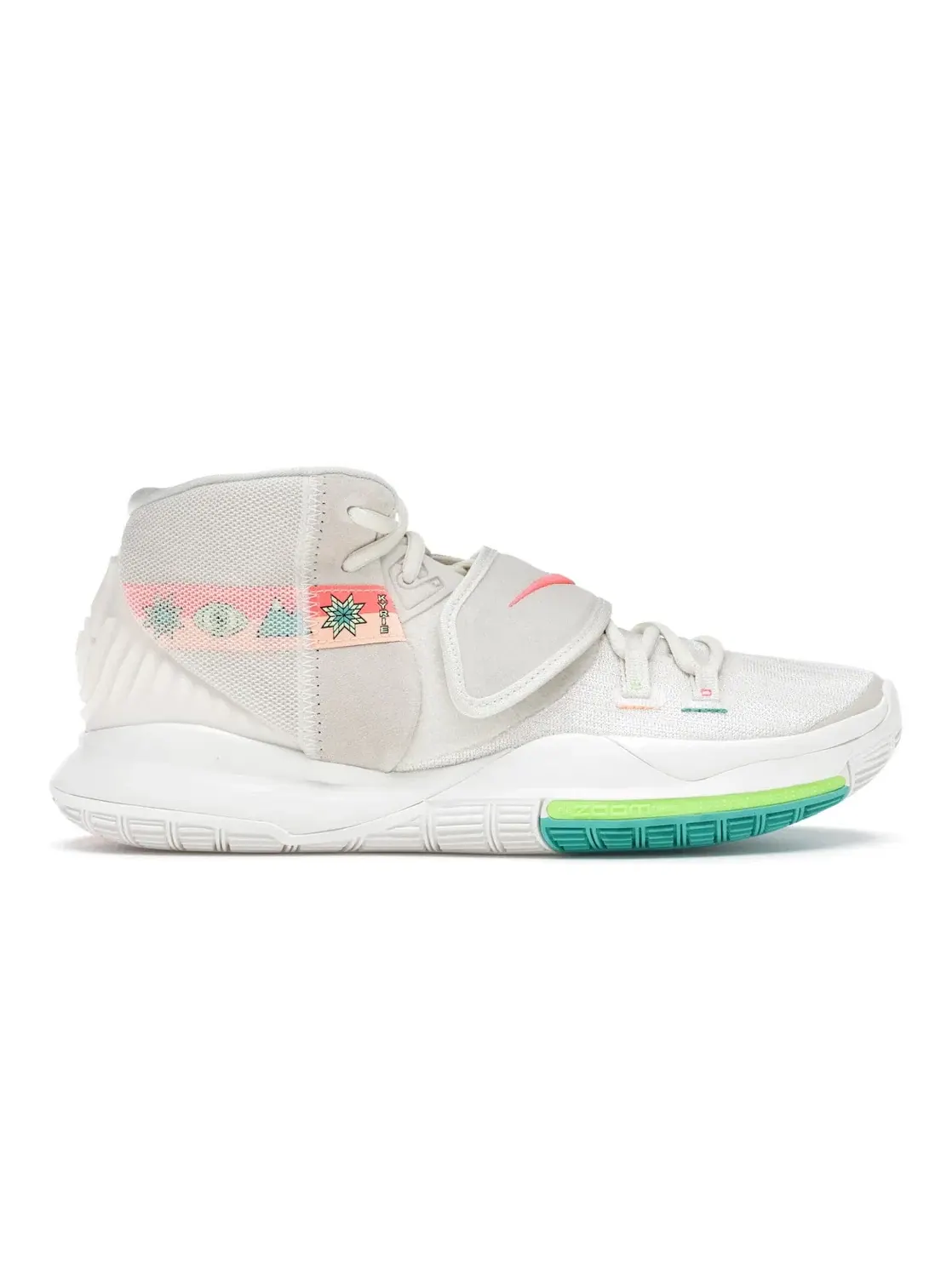 Мужские кроссовки для баскетбола с дизайном Lakota Nike Kyrie 6 N7 — изображение 1 из 4, светлый кремовый зеленый