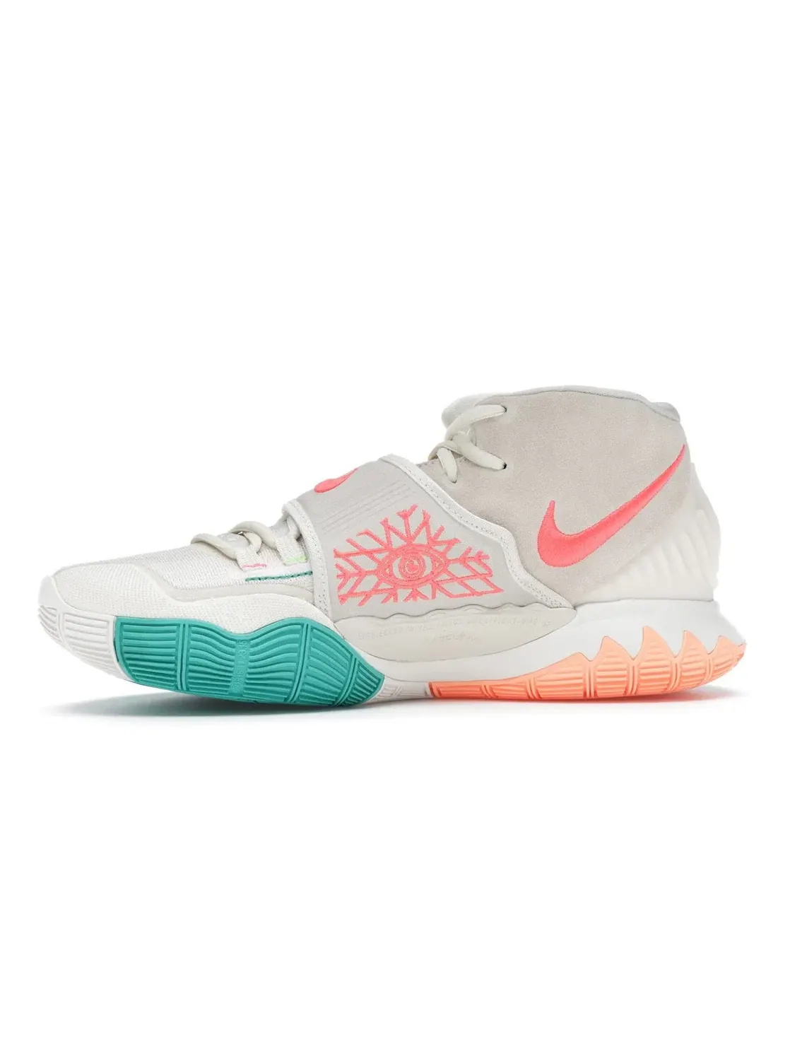 Мужские кроссовки для баскетбола с дизайном Lakota Nike Kyrie 6 N7 — изображение 3 из 4, светлый кремовый зеленый