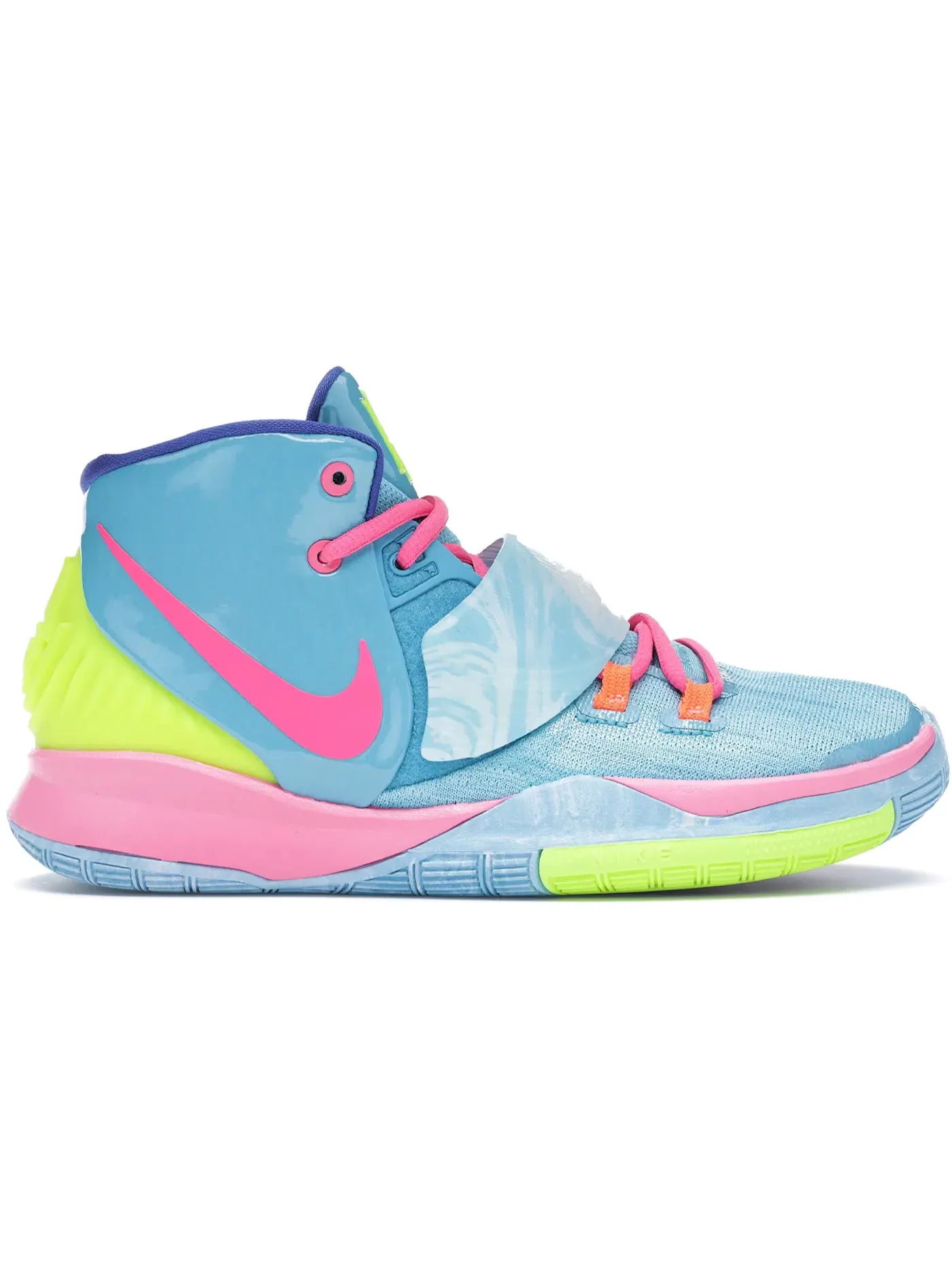 Детские кроссовки для баскетбола Nike Kyrie 6 — изображение 1 из 1, синий/--розовый