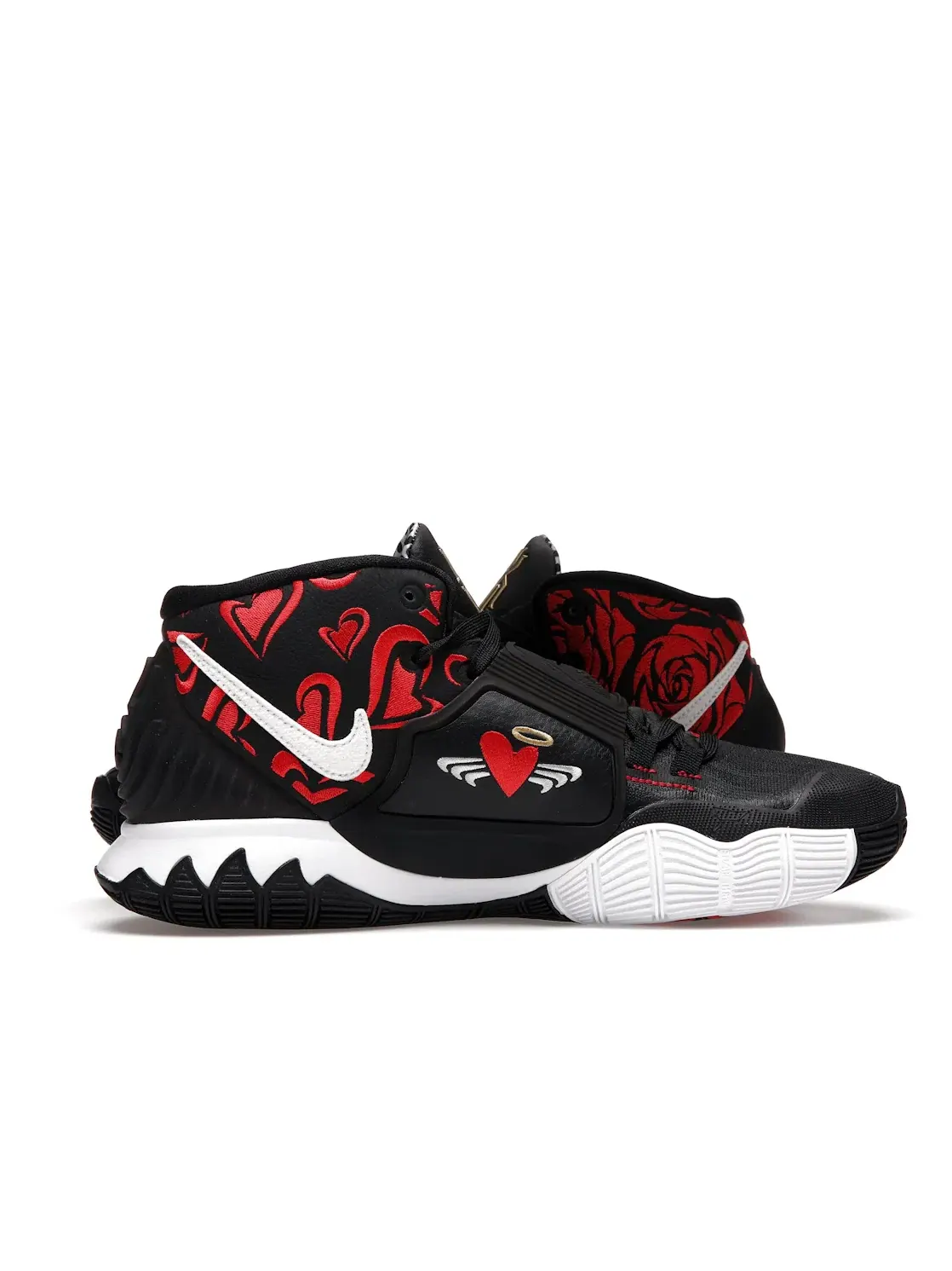 Мужские кроссовки для баскетбола Nike Kyrie 6 — изображение 3 из 4, черный/красный-белый