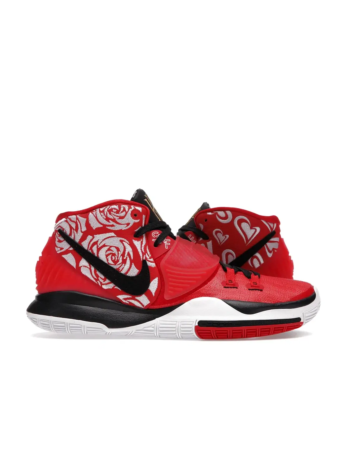 Мужские баскетбольные кроссовки с розовой вышивкой Nike Kyrie 6 — изображение 1 из 4, красный/черный-белый