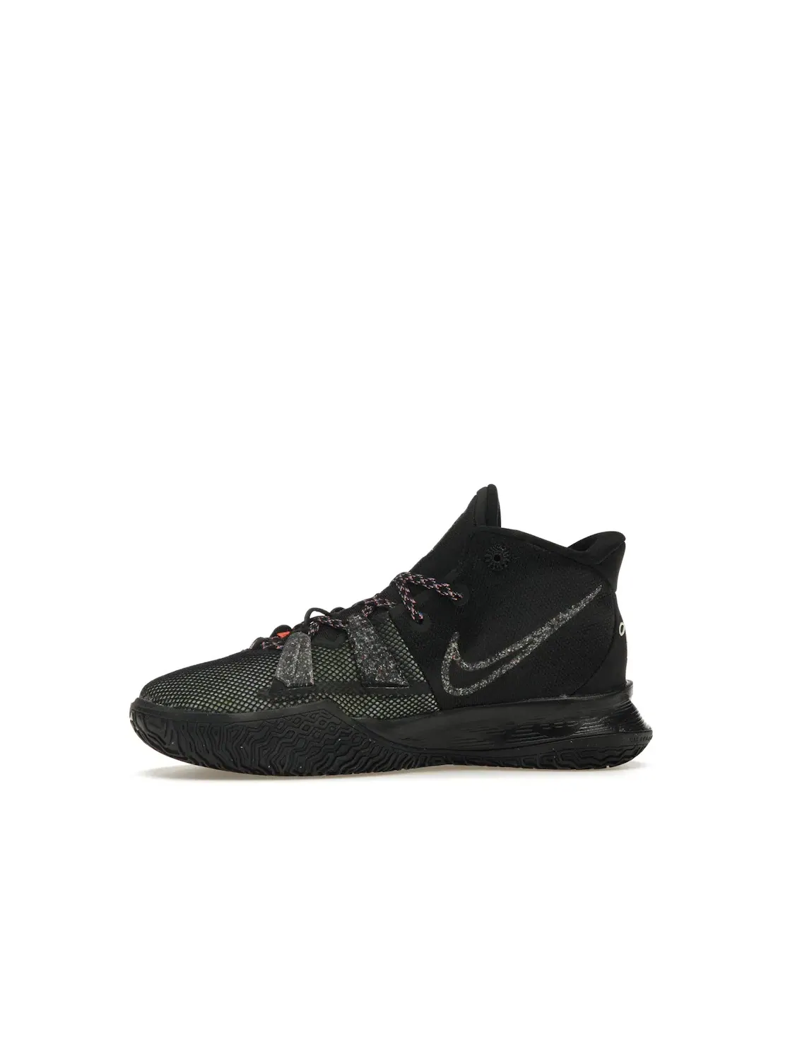 Детские кроссовки для мальчиков с принтом Nike Kyrie 7 Nike — изображение 3 из 4, черный/черный//оранжевый
