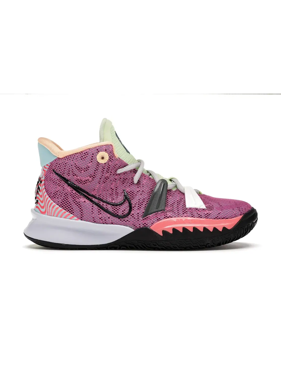 Детские кроссовки для баскетбола с принтом Nike Kyrie 7 Creator Nike — изображение 1 из 4, черный--мульти