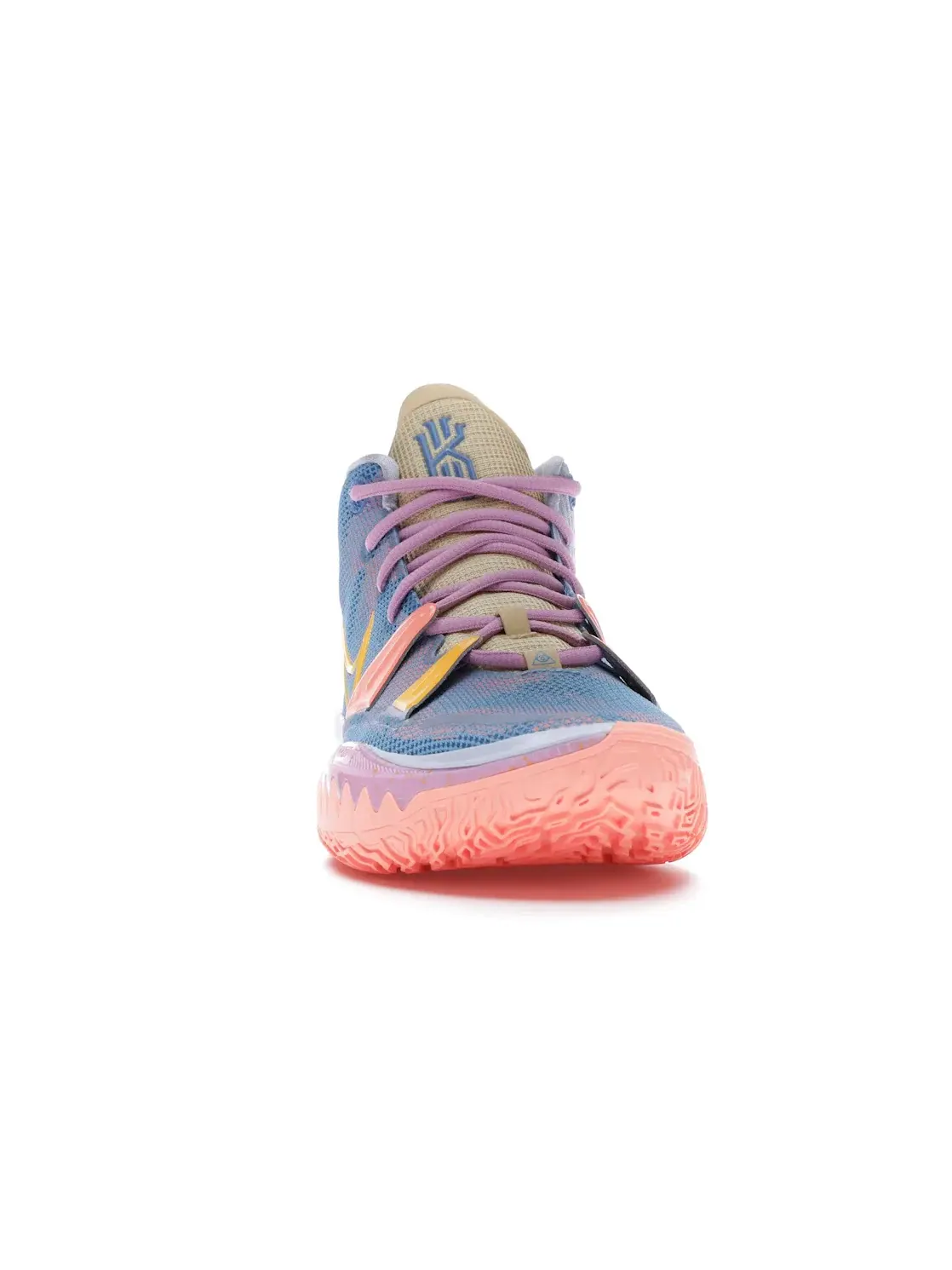 Мужские кроссовки для баскетбола с принтом Nike Kyrie 7 Nike — изображение 2 из 4, синий/оранжевый--розовый