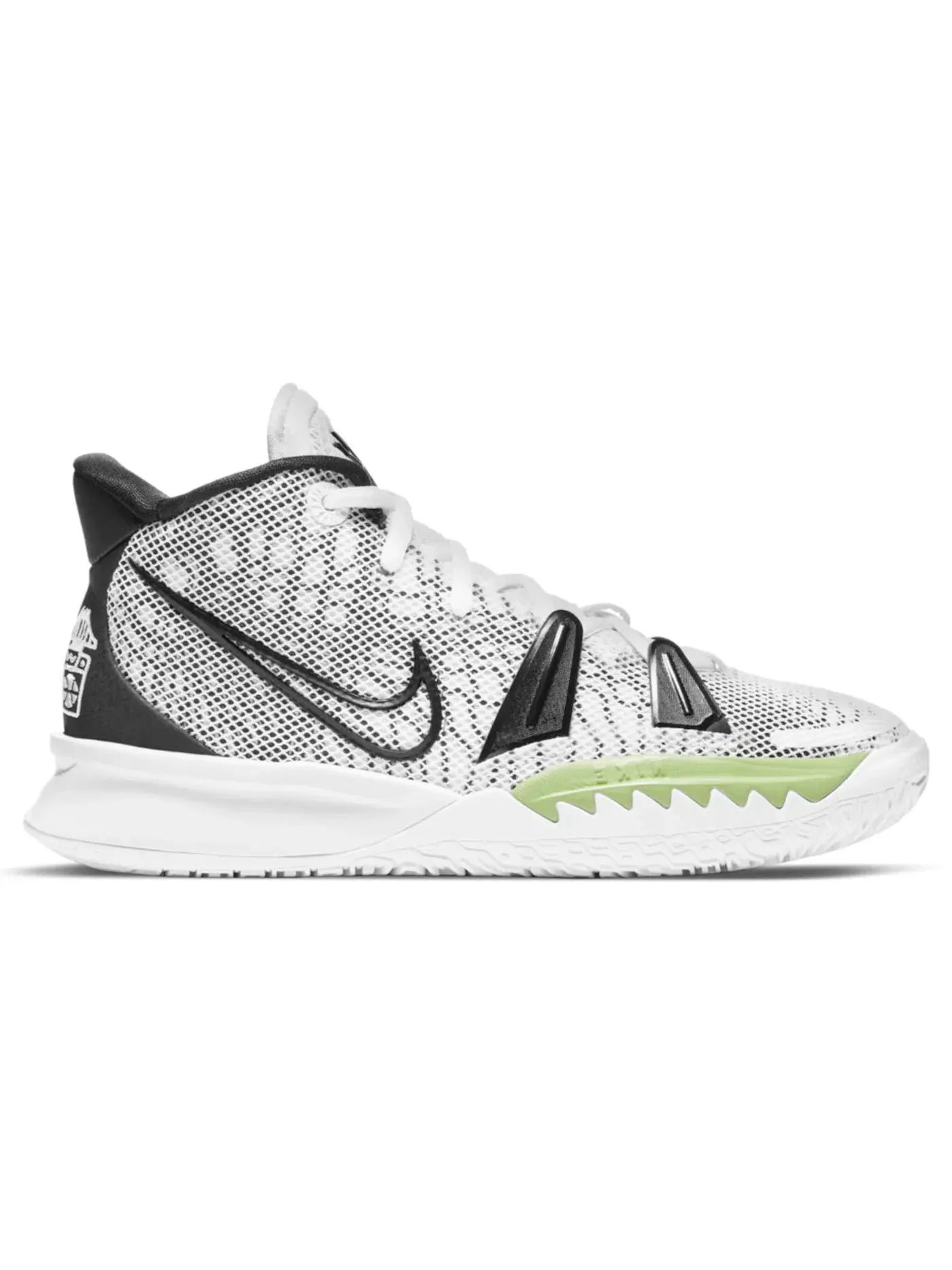 Детские кроссовки для мальчиков баскетбольные Nike Kyrie 7 — изображение 1 из 1, белый/черный