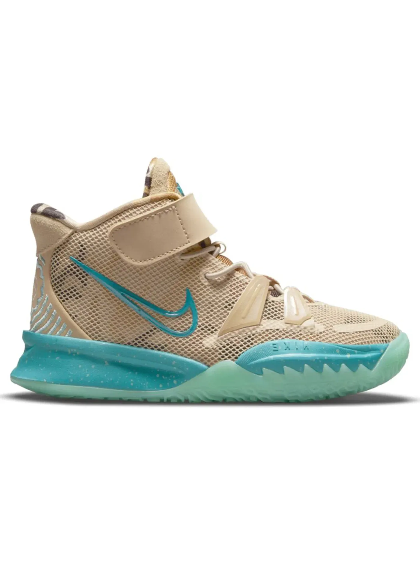 Детские кроссовки для баскетбола с высоким сцеплением Nike Kyrie 7 — изображение 1 из 1, коричневый